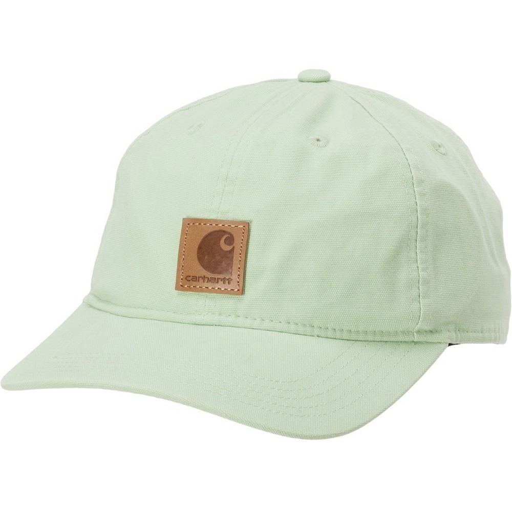 Carhartt G Force Canvas 6 panel Hat Logo Soft Green Adjustable Strapback NWT‎